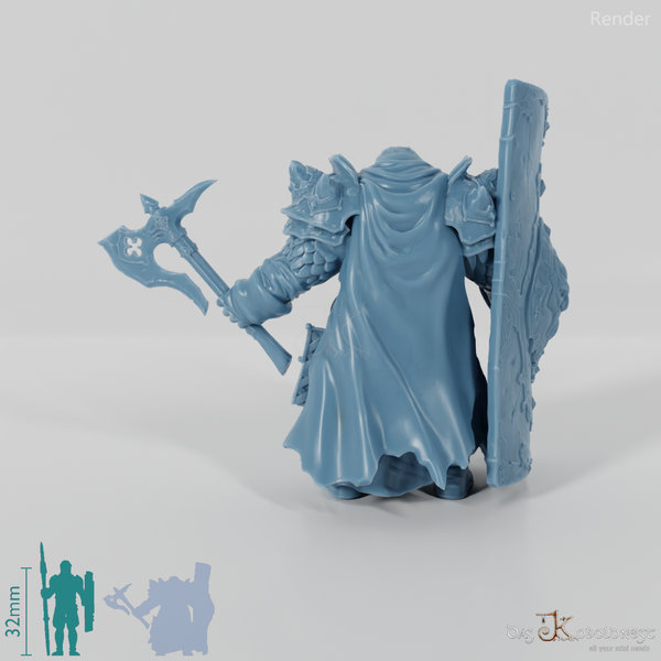 Dwarven leader with axe