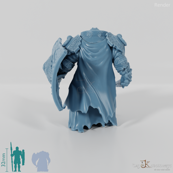 Dwarven leader with sword