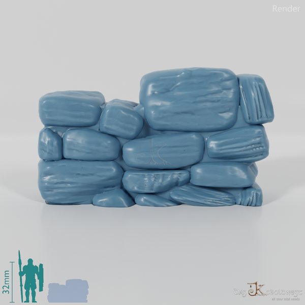 Mauer - Verfallene Natursteinmauer 01