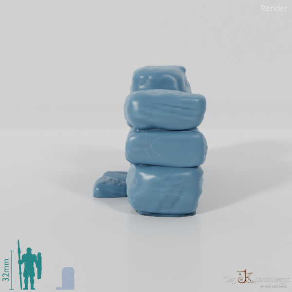 Mauer - Verfallene Natursteinmauer 01