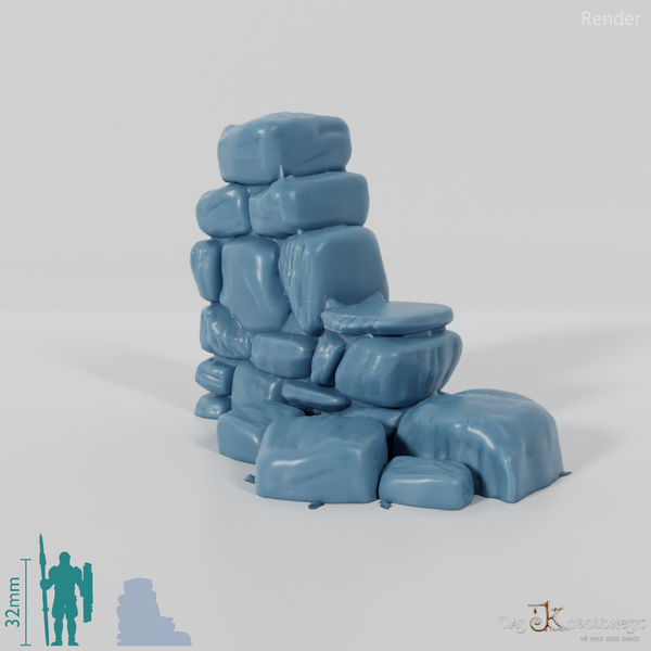 Mauer - Verfallene Natursteinmauer 02