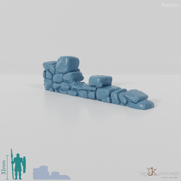 Mauer - Verfallene Natursteinmauer 03