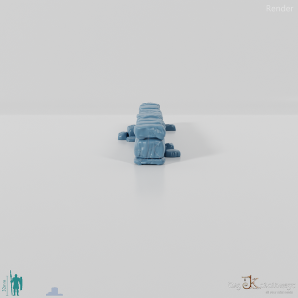 Wall - dilapidated natural stone wall 07