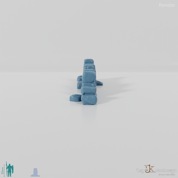 Wall - Dilapidated natural stone wall 10