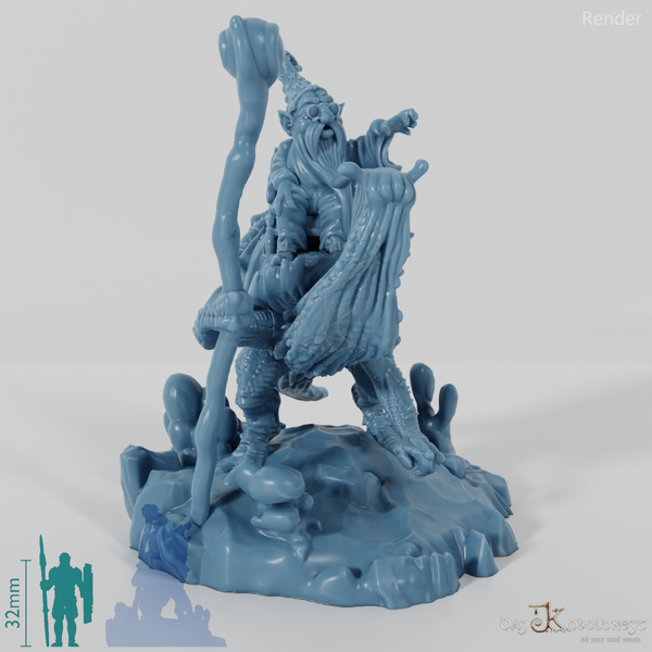 Gnomischer Schneckenreiter