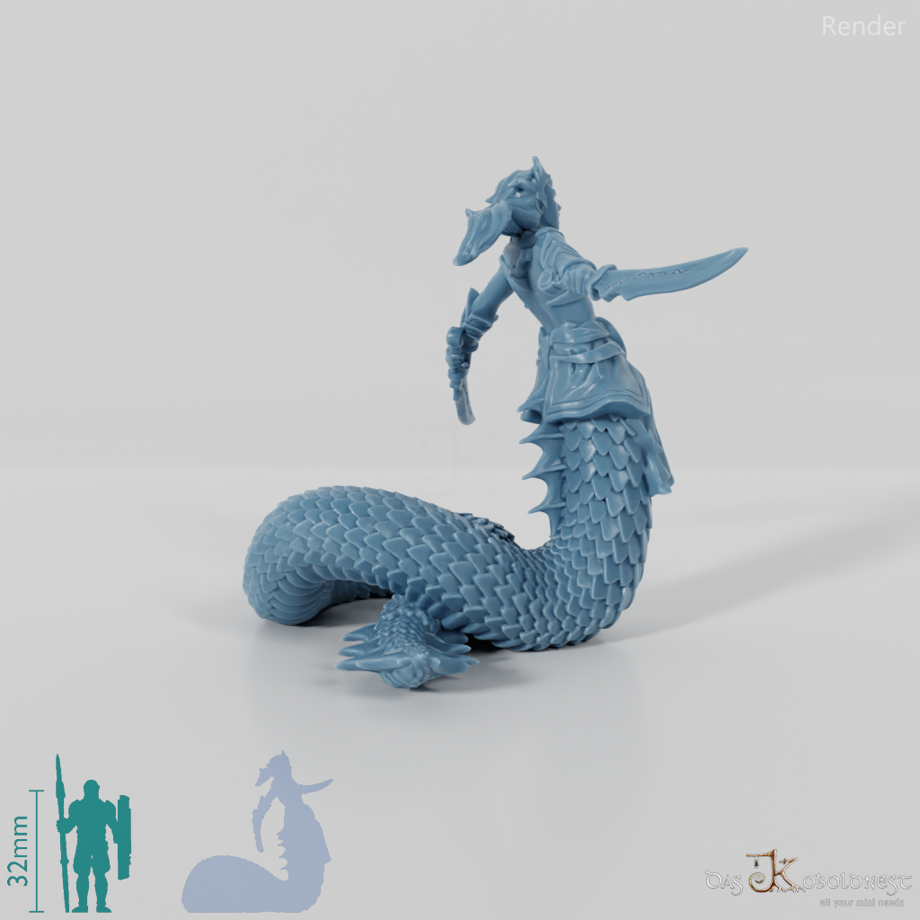 Sword-fighting Naga