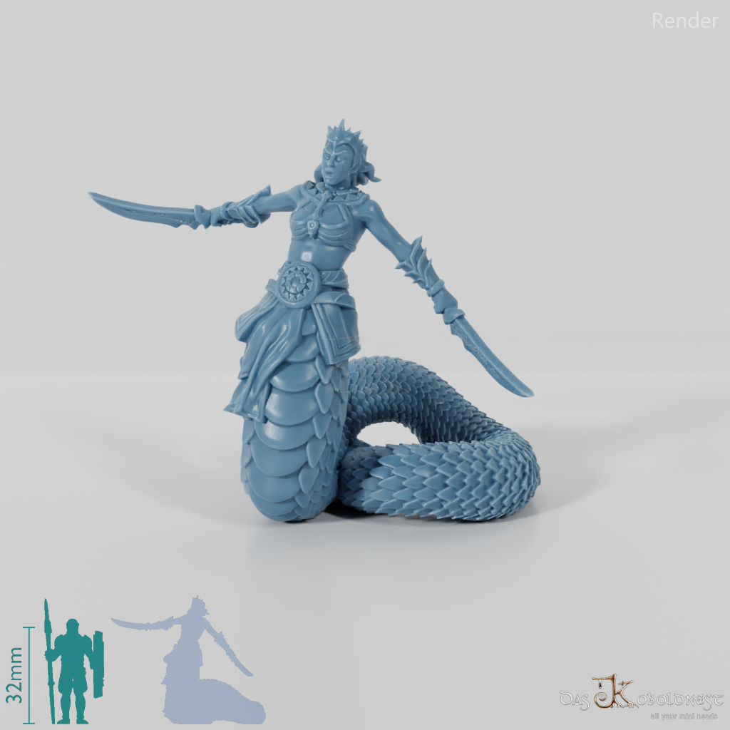 Sword-fighting Naga