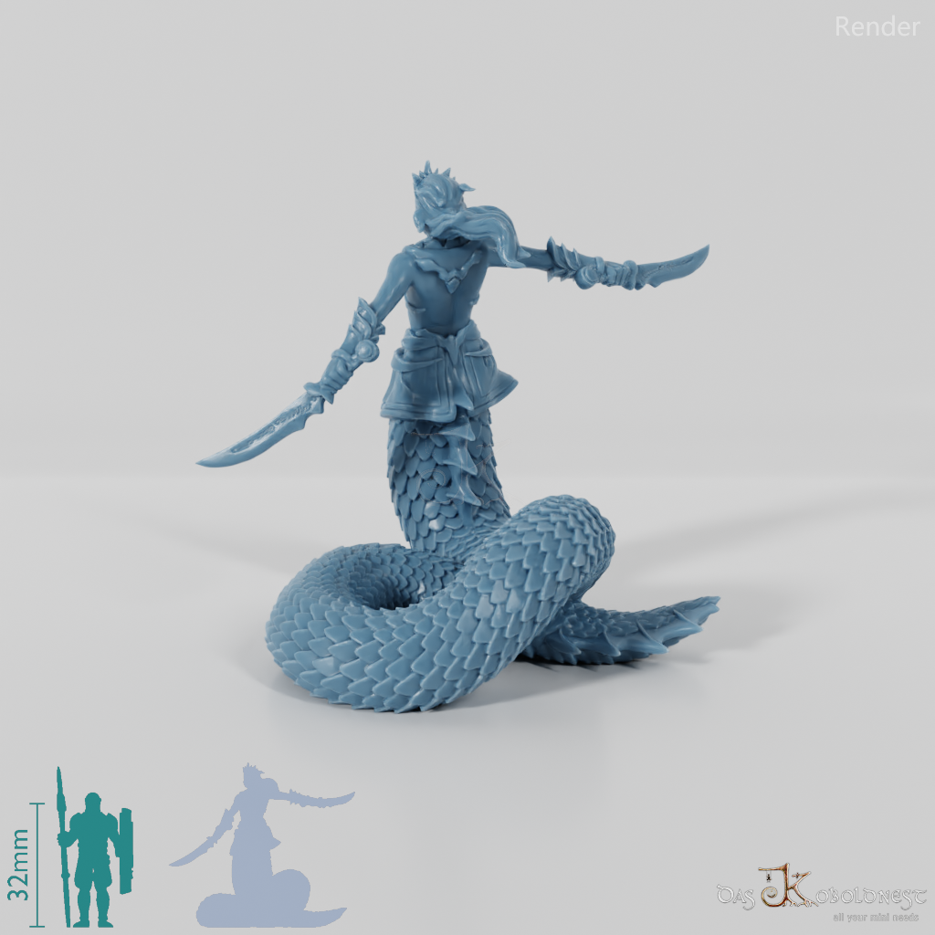 Sword-fighting Naga