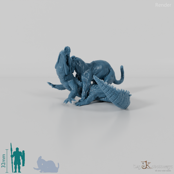 Big Cat - Jaguar 03 - Fight with Black Caiman