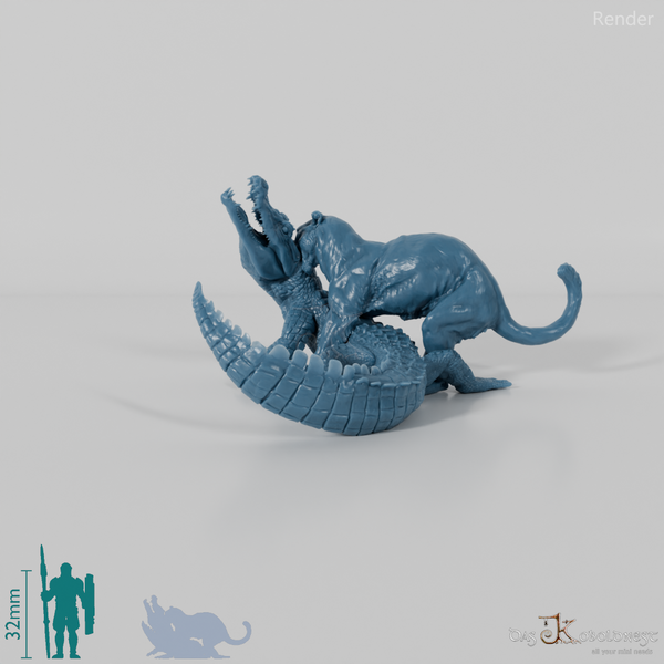 Big Cat - Jaguar 03 - Fight with Black Caiman