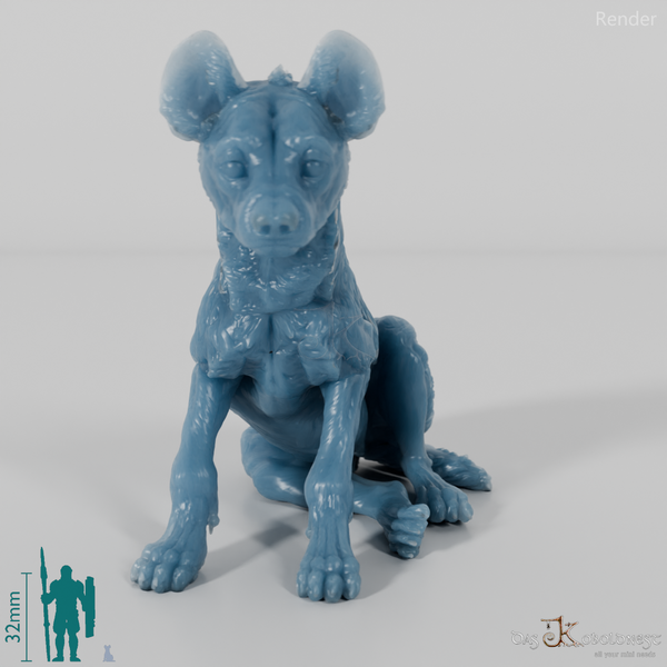 Hyena - Spotted Hyena Cub 01