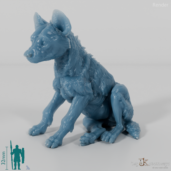 Hyena - Spotted Hyena Cub 01