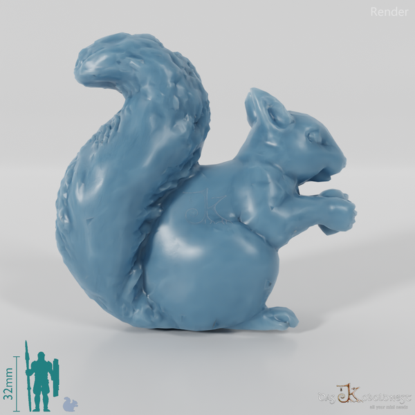 Nagetier - Eichhörnchen mit Nuss