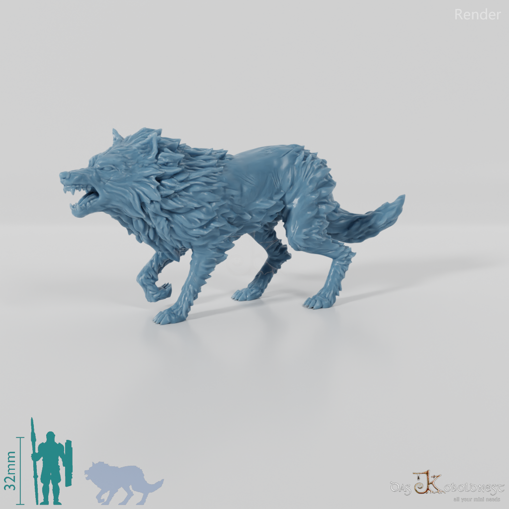 Wolf - Scarred forest wolf