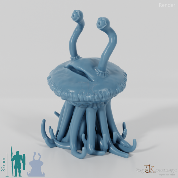 Floating jellyfish creature 01