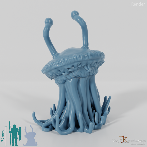 Floating jellyfish creature 01