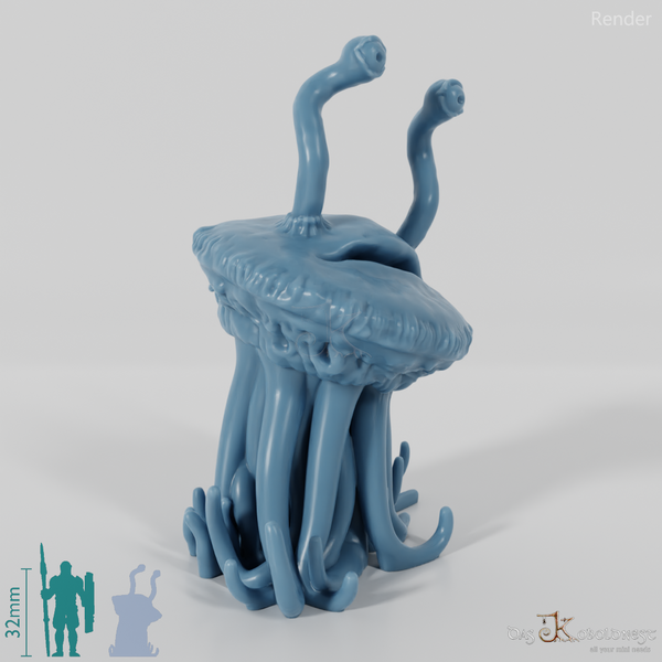 Floating jellyfish creature 01