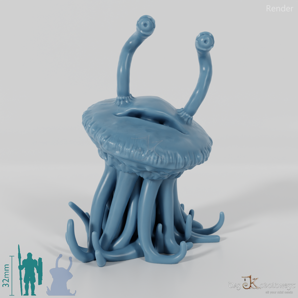 Floating jellyfish creature 01