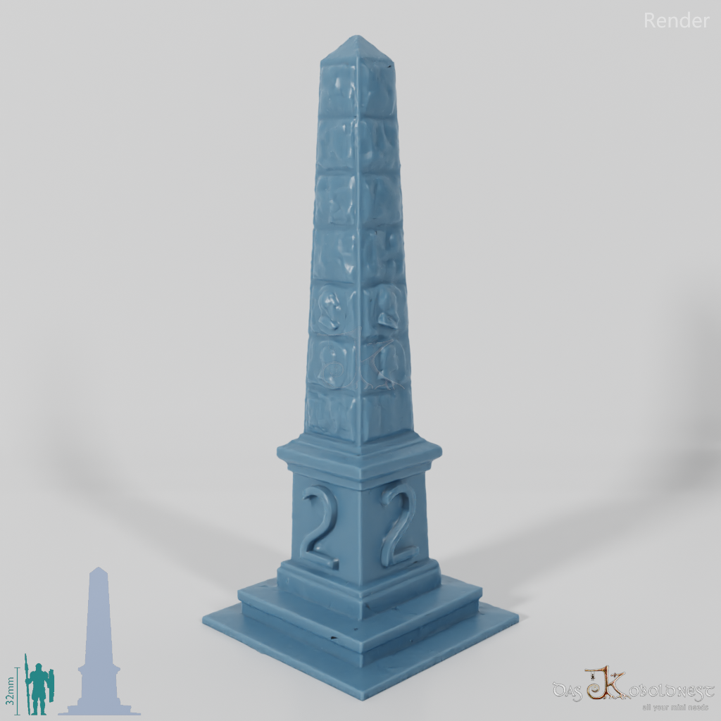 Nummerierte Obeliskmarker