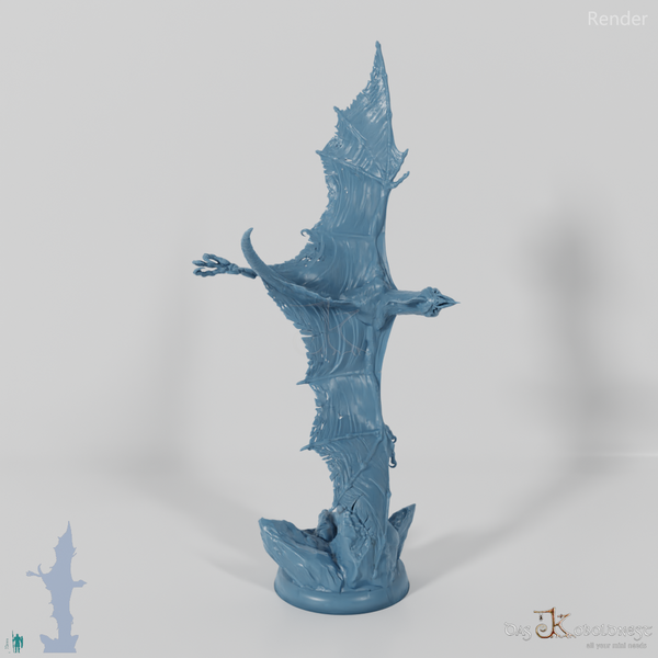 Winged creature with dark rider