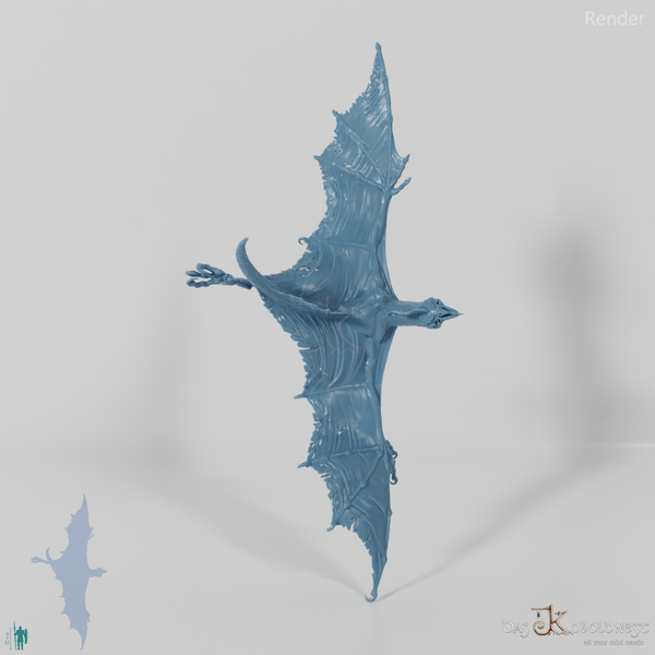 Winged creature with dark rider