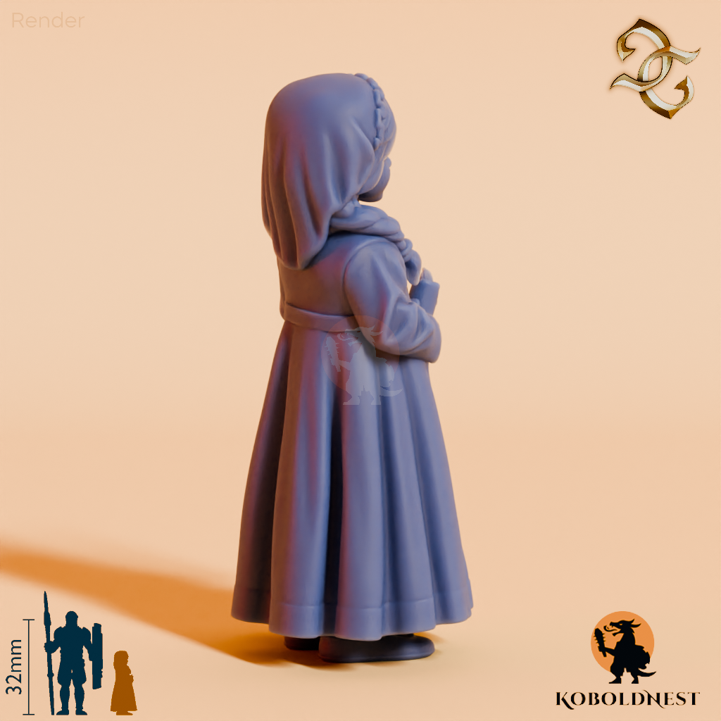 Abigail, Kleines Mädchen mit Kerze