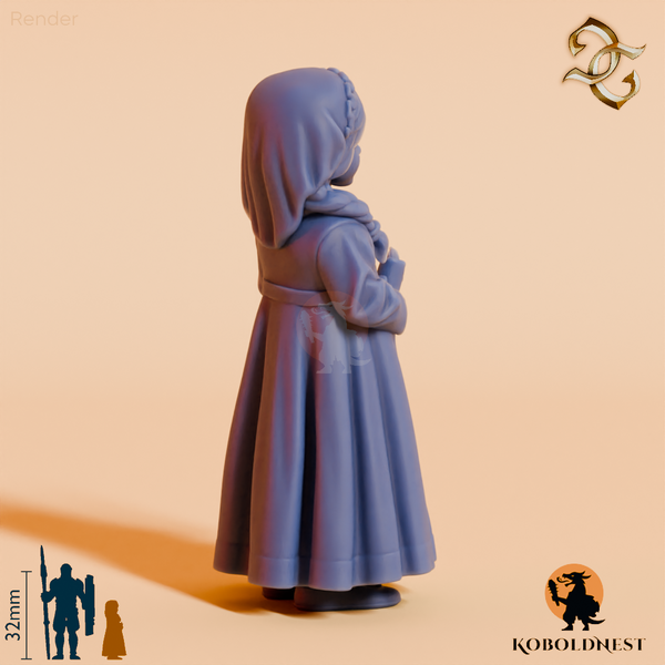 Abigail, Kleines Mädchen mit Kerze