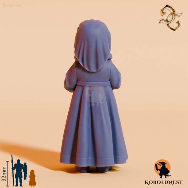 Abigail, Kleines Mädchen mit Kerze