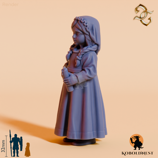 Abigail, Kleines Mädchen mit Kerze