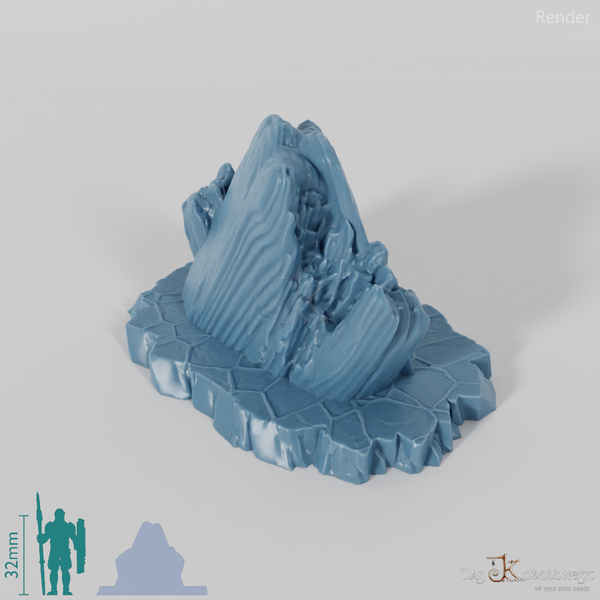 Acid-eroded boulders