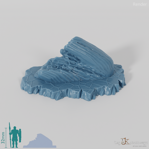 Acid-eroded boulders