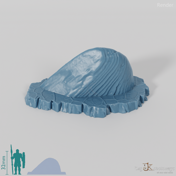 Acid-eroded boulders