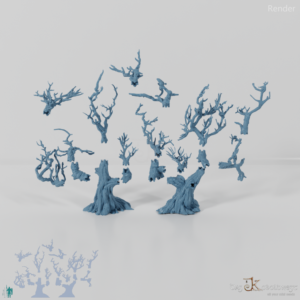 Eichenwald - Tote Bäume (Modular)