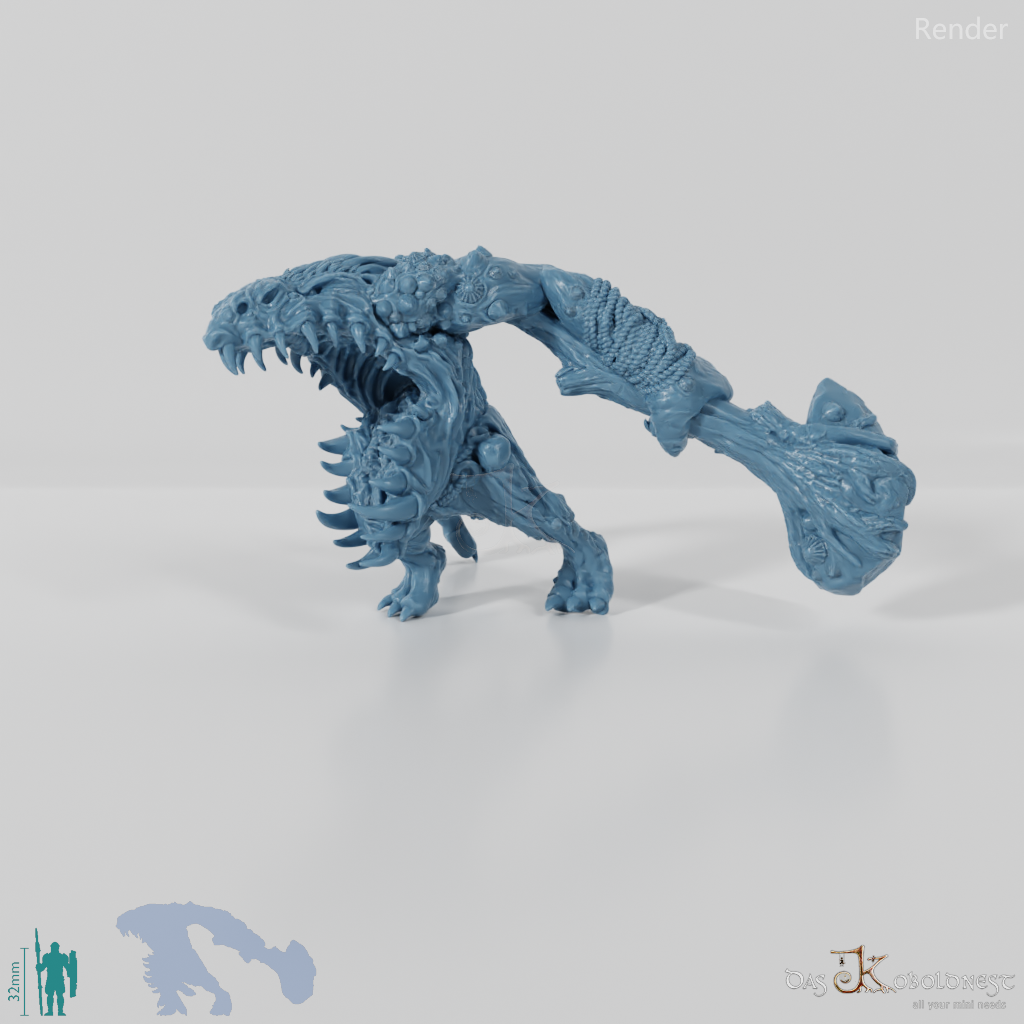 Raging fjord troll