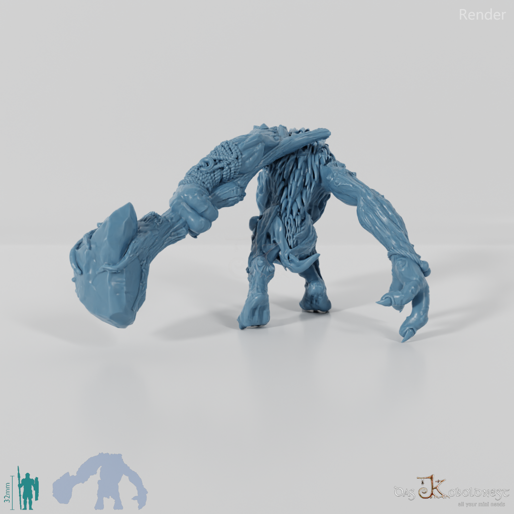 Raging fjord troll