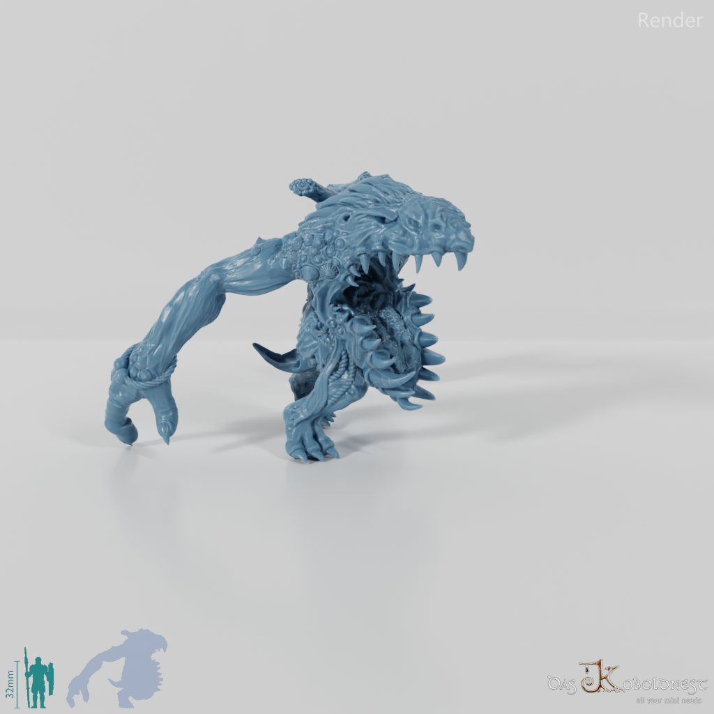 Raging fjord troll