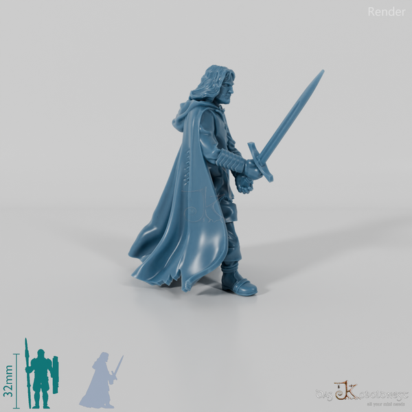 Aranglor, Menschen-Waldläufer in Kampfhaltung (Remastered)