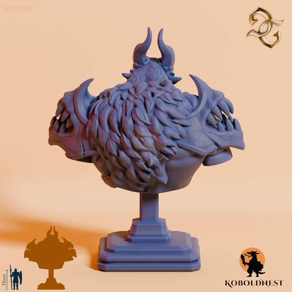 Büste - Ard'Grag, Captain der Echsenkavallerie