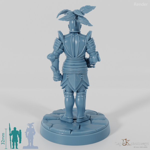 Ritterstatue mit Schwert