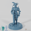 Knight statue with sword