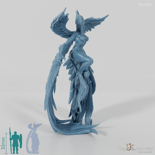 Avianische Prinzessin mit Helm