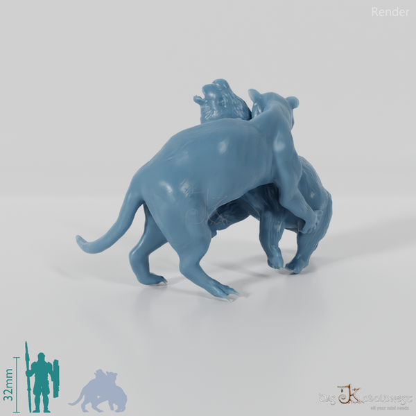 Thylacoleo carnifex 07 (with prey) - JJP