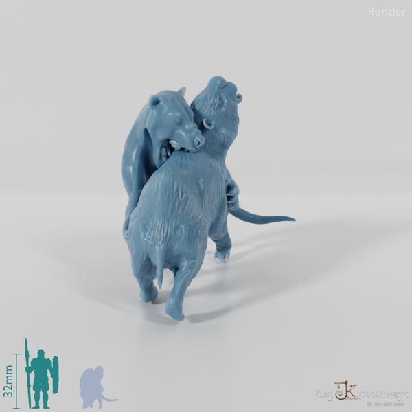 Thylacoleo carnifex 07 (with prey) - JJP