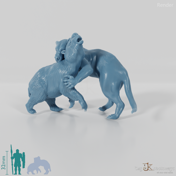 Thylacoleo carnifex 07 (with prey) - JJP
