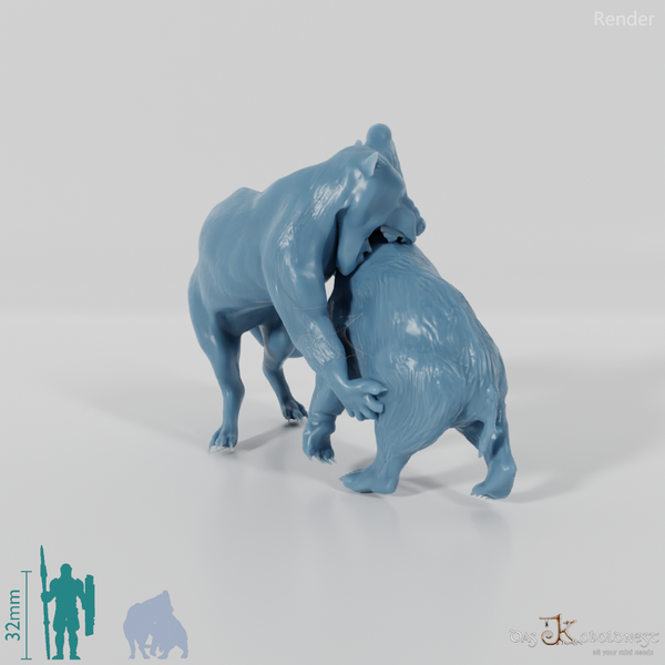 Thylacoleo carnifex 07 (with prey) - JJP