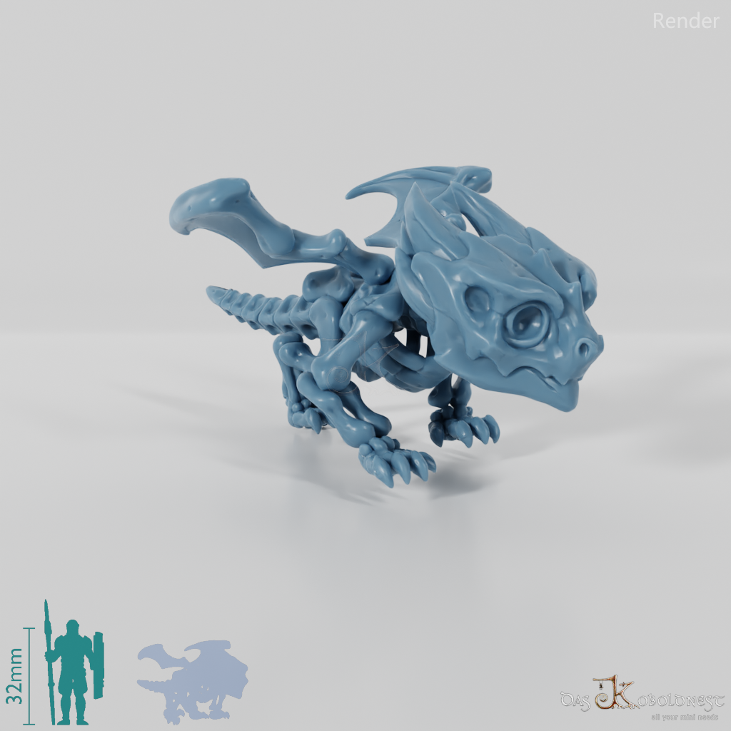 Dragon - Baby Skeleton Dragon 02