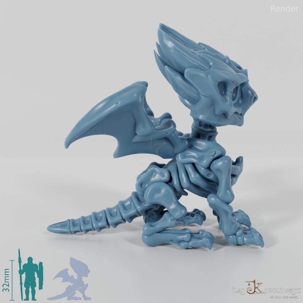 Dragon - Baby Skeleton Dragon 03