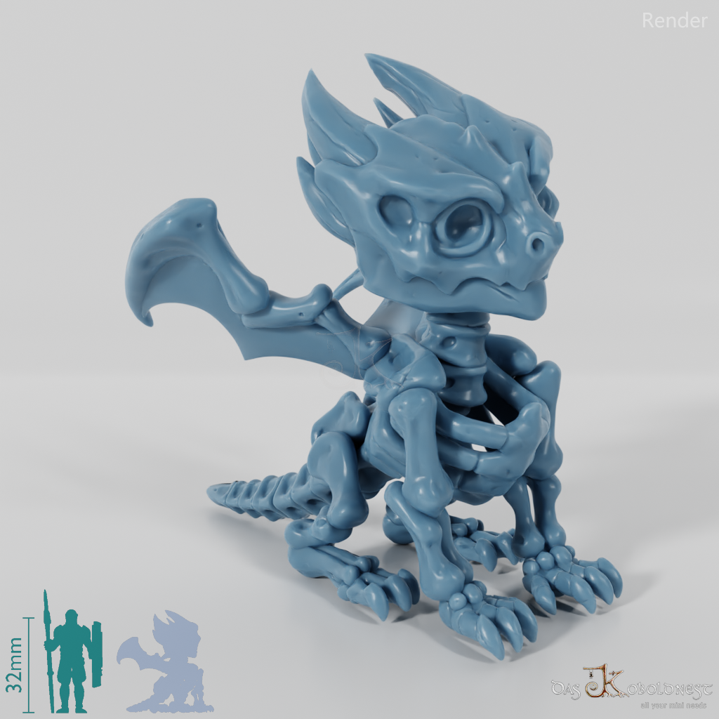 Dragon - Baby Skeleton Dragon 03