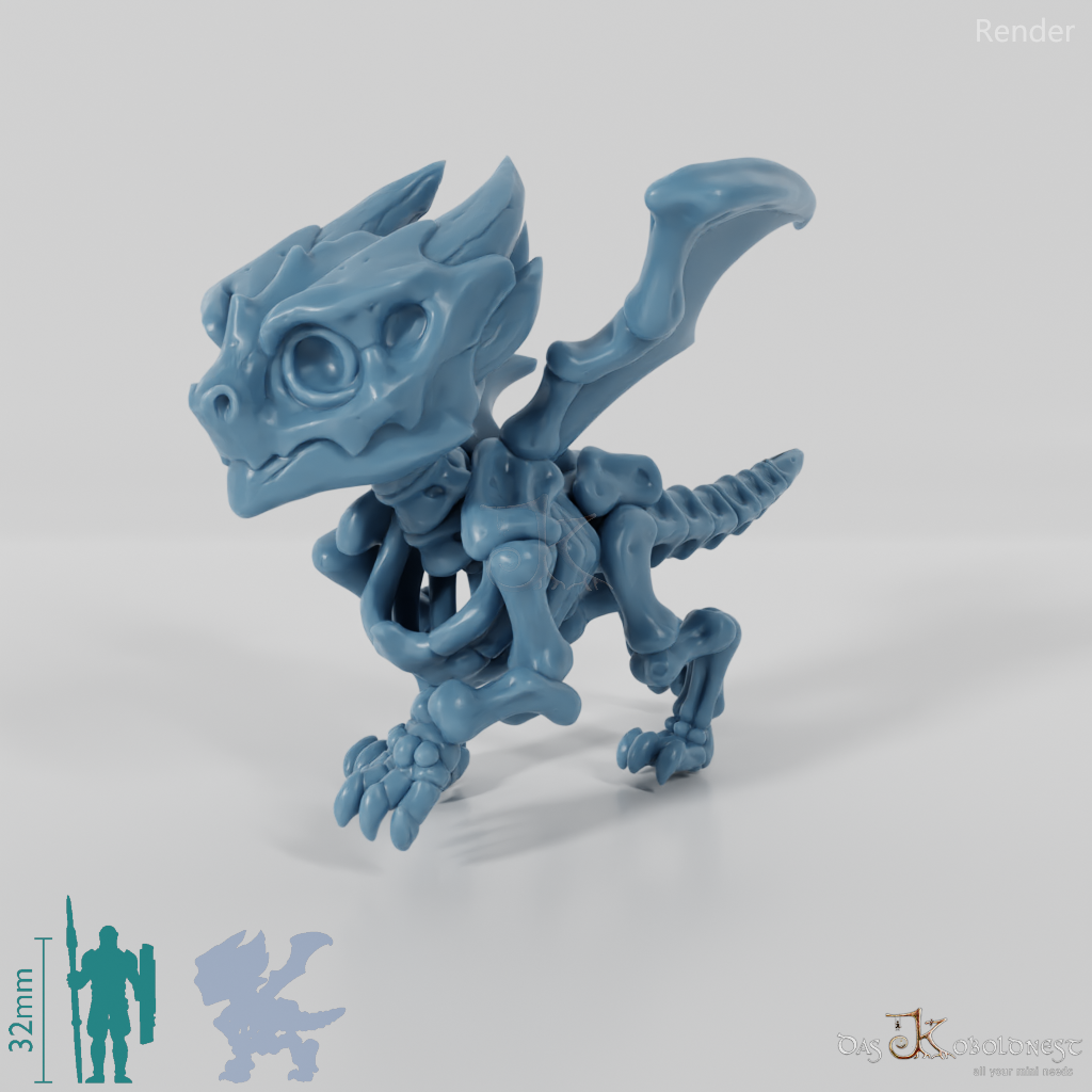 Dragon - Baby Skeleton Dragon 01