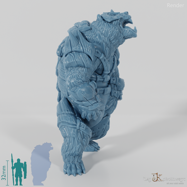 Armored war polar bear